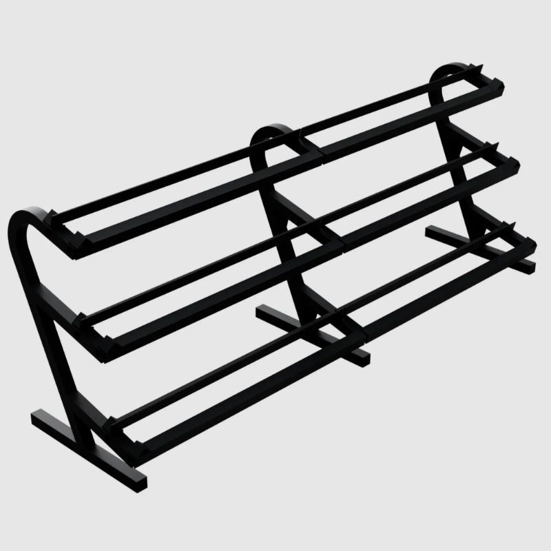 VTX VERTPAC-SDR100 Rubber Encased Dumbbells _20-Pair Rack_ Pack Empty Rack Top View