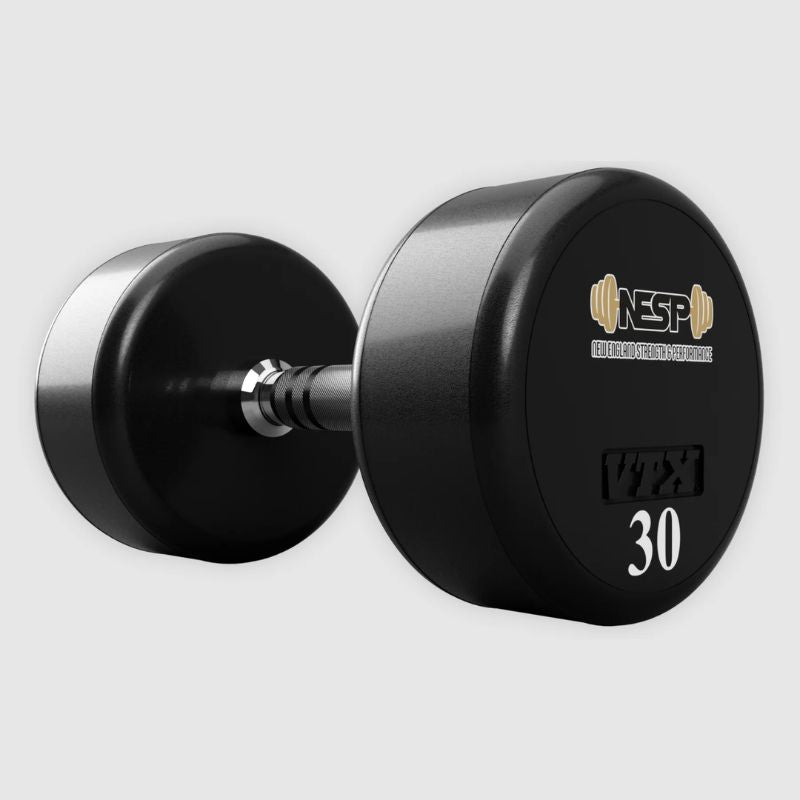 VTX XD-UL Round Urethane Dumbbell Set with Custom Logo 4 on a white background