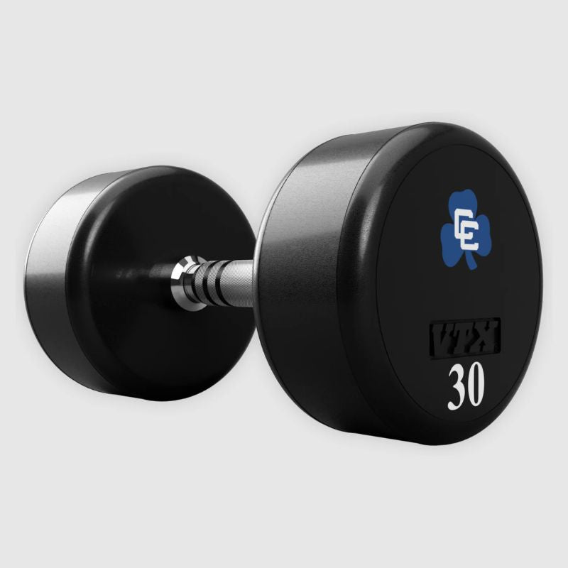 VTX XD-UL Round Urethane Dumbbell Set with Custom Logo 5 on a white background