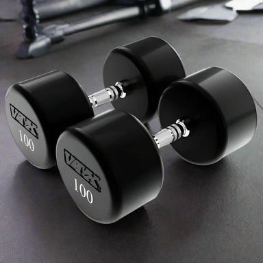 VTX XD-U Urethane Round Head Dumbbell Set in 100 lbs side view
