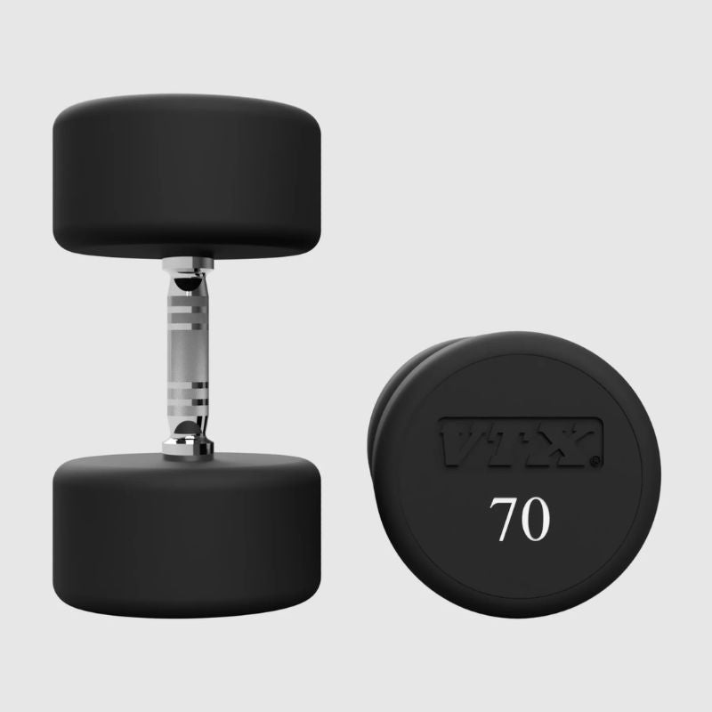 VTX XD-U Urethane Round Head Dumbbell Sets 70 lb Dumbbells Pair