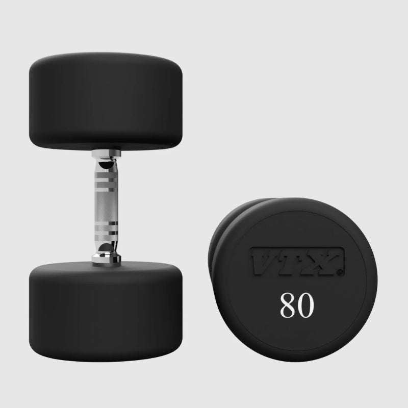 VTX XD-U Urethane Round Head Dumbbell Sets 80 lb Dumbbells Pair