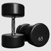VTX by Troy XD-005-125U 5-125 lb Urethane Dumbbell Set 65 lb Dumbbells on a white background