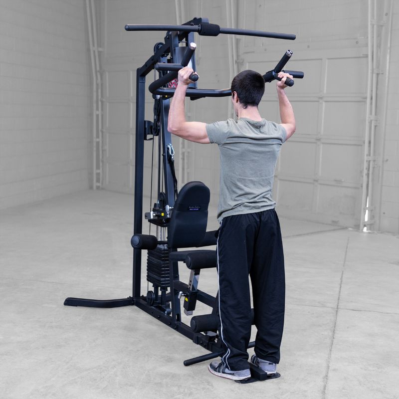 Working out using Body-Solid G3B Multi-Station Gym 13