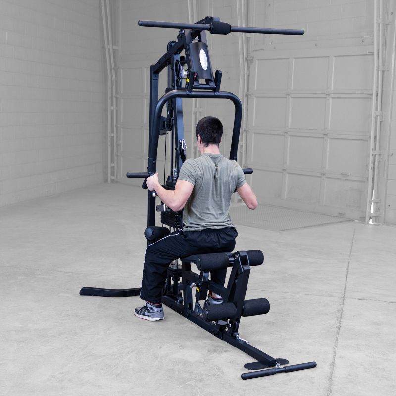 Working out using Body-Solid G3B Multi-Station Gym 16
