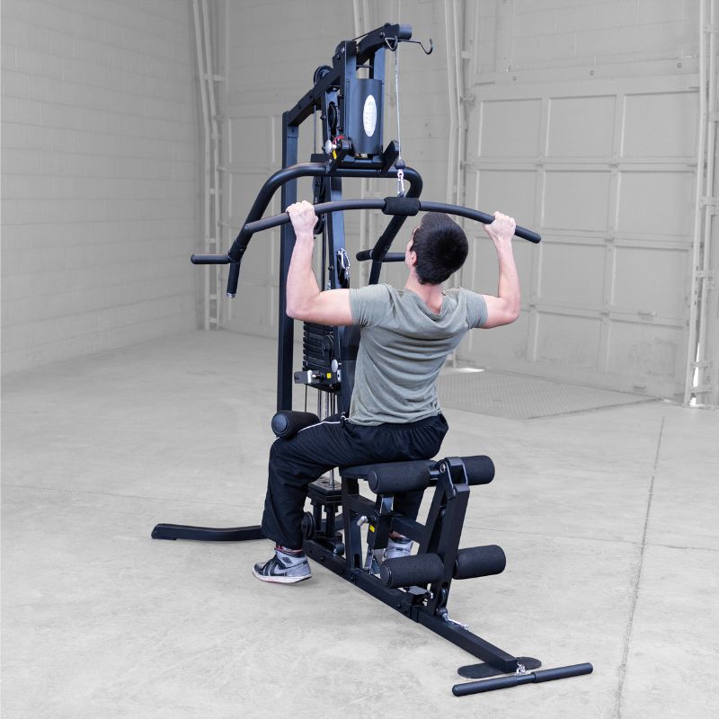 Working out using Body-Solid G3B Multi-Station Gym 19