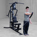 Working out using Body-Solid G3B Multi-Station Gym 7