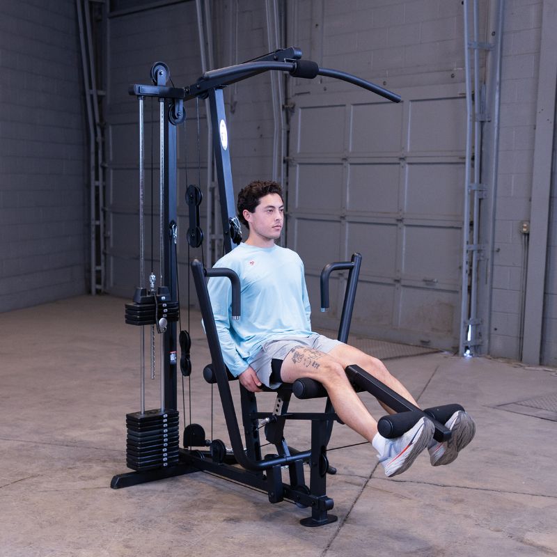 Workout using Body-Solid G1B Multi-Station Gym 13