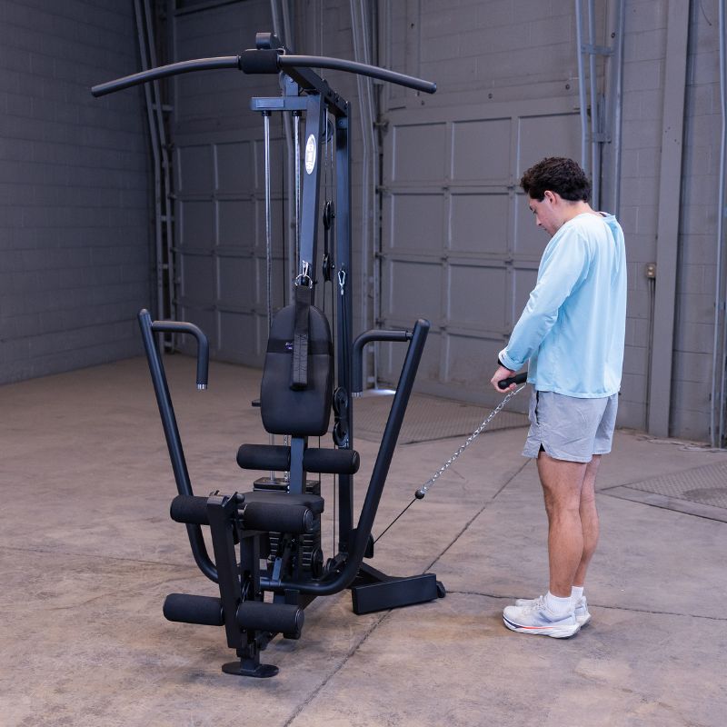 Workout using Body-Solid G1B Multi-Station Gym 2