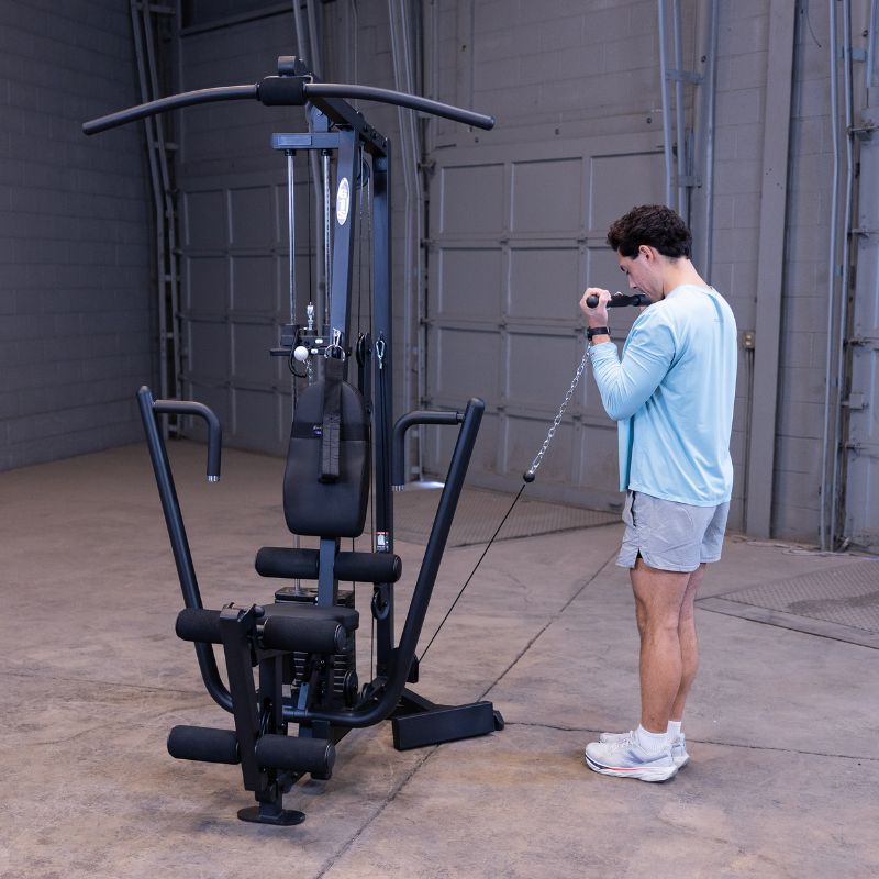 Workout using Body-Solid G1B Multi-Station Gym 3