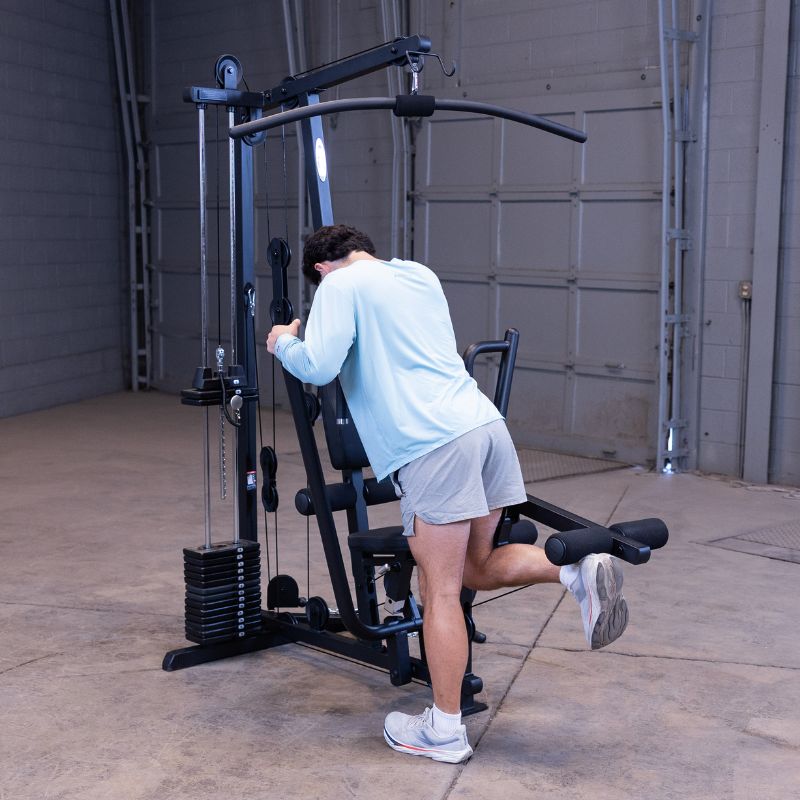Workout using Body-Solid G1B Multi-Station Gym 7