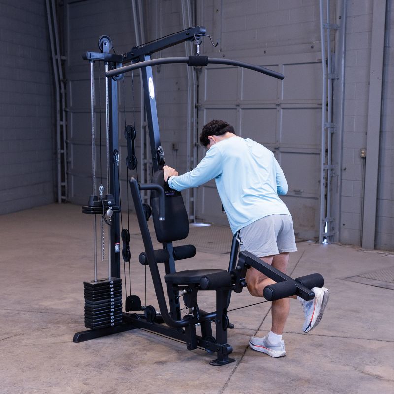 Workout using Body-Solid G1B Multi-Station Gym 7