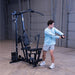 Workout using Body-Solid G1B Multi-Station Gym 8