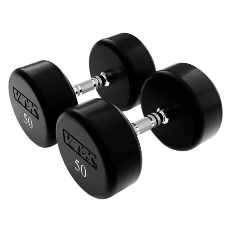 VTX XD-U Urethane Round Head Dumbbell Pair in 50 lbs side view