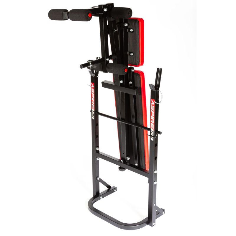 YORK Aspire 120 Flat to Incline_Folding Bench with Leg Curl - 43120 Folded image