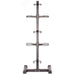 YORK Barbell 7-Ball Vertical Medicine Ball Storage Rack - 65103 Front View