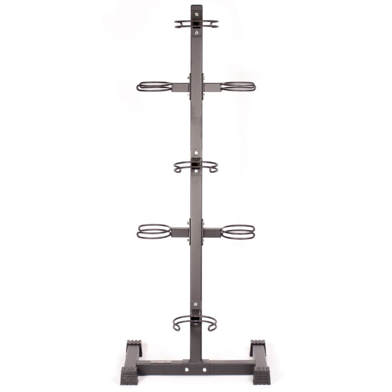 YORK Barbell 7-Ball Vertical Medicine Ball Storage Rack - 65103 Front View