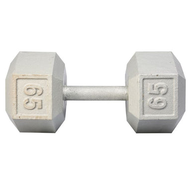 YORK Barbell Cast Iron Hex Dumbbell Set 55-100 lb 65 lb Dumbbell