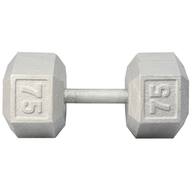YORK Barbell Cast Iron Hex Dumbbell Set 75 lb Dumbbell