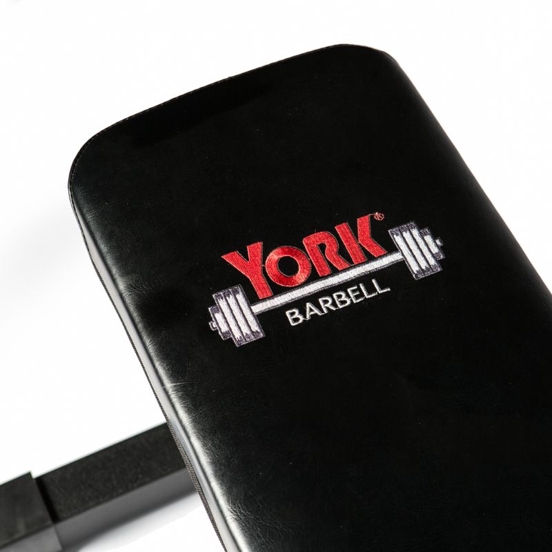 YORK Barbell FTS Flat Bench Press - 48002 Close Up Details Logo