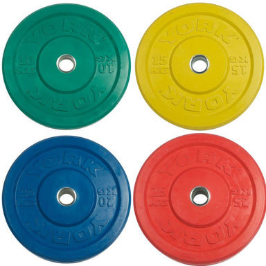 YORK Colored Rubber Training Bumper Plate (KG) 10 kg Bumper Plate Single