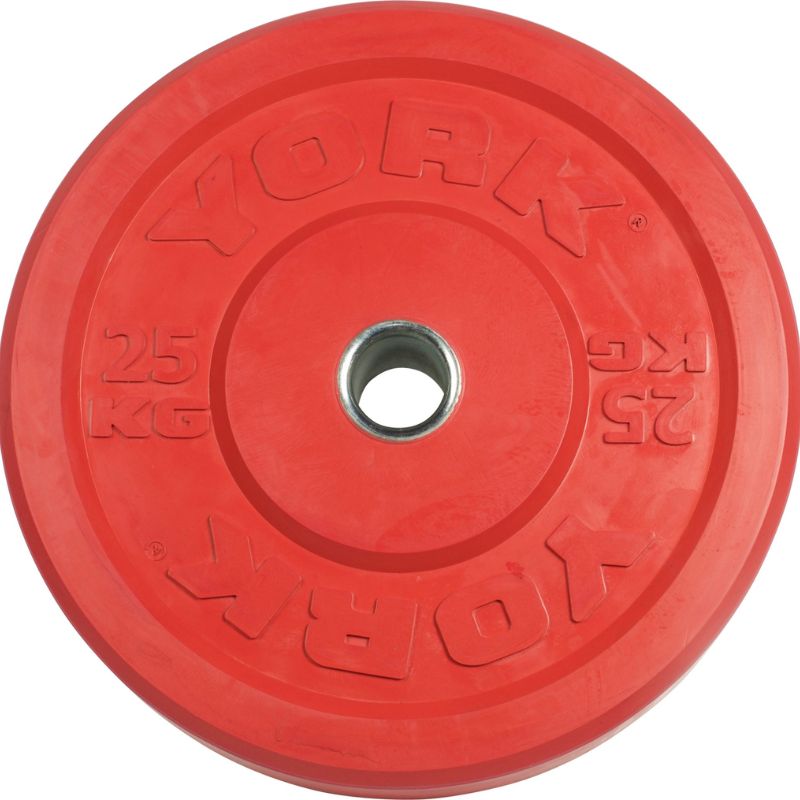 YORK Colored Rubber Training Bumper Plate (KG) 25 kg bumper plate single