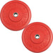 YORK Colored Rubber Training Bumper Plate (KG) 25 kg bumper plates pair