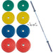 YORK Colored Solid Rubber Training Bumper Plate Set
