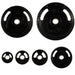 YORK G-2 Rubber Encased Olympic Plate & Barbell Set 2.5 lb Weight Plate to 45 lb Weight Plate