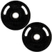 YORK G2 Rubber Encased Olympic Weight Plate 25 lb Weight Plates Pair
