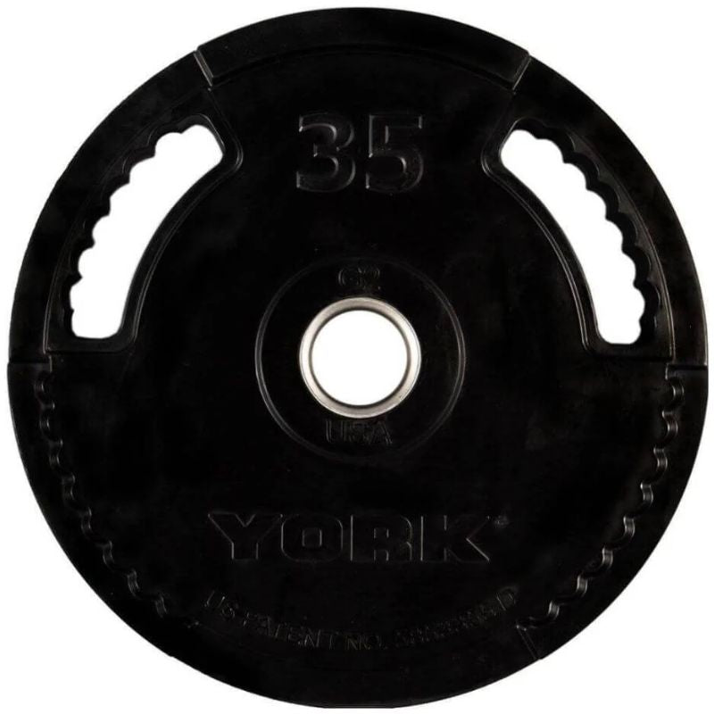 YORK G2 Rubber Encased Olympic Weight Plate 35 lb Weight Plate