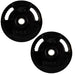 YORK G2 Rubber Encased Olympic Weight Plate 45 lb Weight Plates Pair