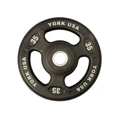 YORK ISO-Grip Urethane Plate - Black 35 lb