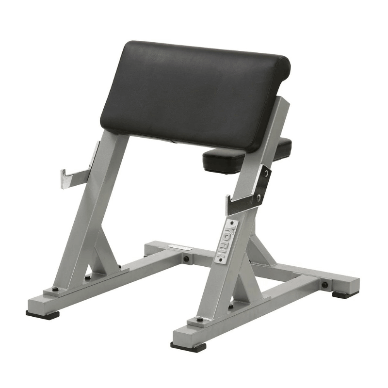 YORK Preacher Curl Machine Dumbbells Direct