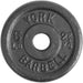 YORK  1_ Standard Contour Cast Iron Plate - Black 5 lb Weight Plate