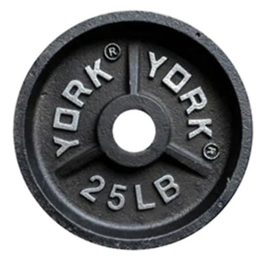 YORK 2″ Deep Dish Olympic Weight Plates 25 lb olympic plates single