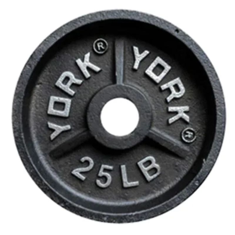 YORK 2″ Deep Dish Olympic Weight Plates 25 lb olympic plates single