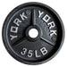 YORK 2″ Deep Dish Olympic Weight Plates 35 lb olympic plates single