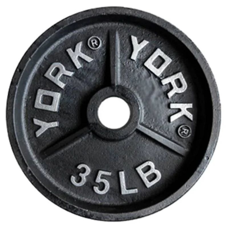 YORK 2″ Deep Dish Olympic Weight Plates 35 lb olympic plates single