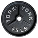 YORK 2″ Deep Dish Olympic Weight Plates 35 lb olympic plates single