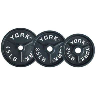 YORK 2″ Deep Dish Olympic Weight Plates Set