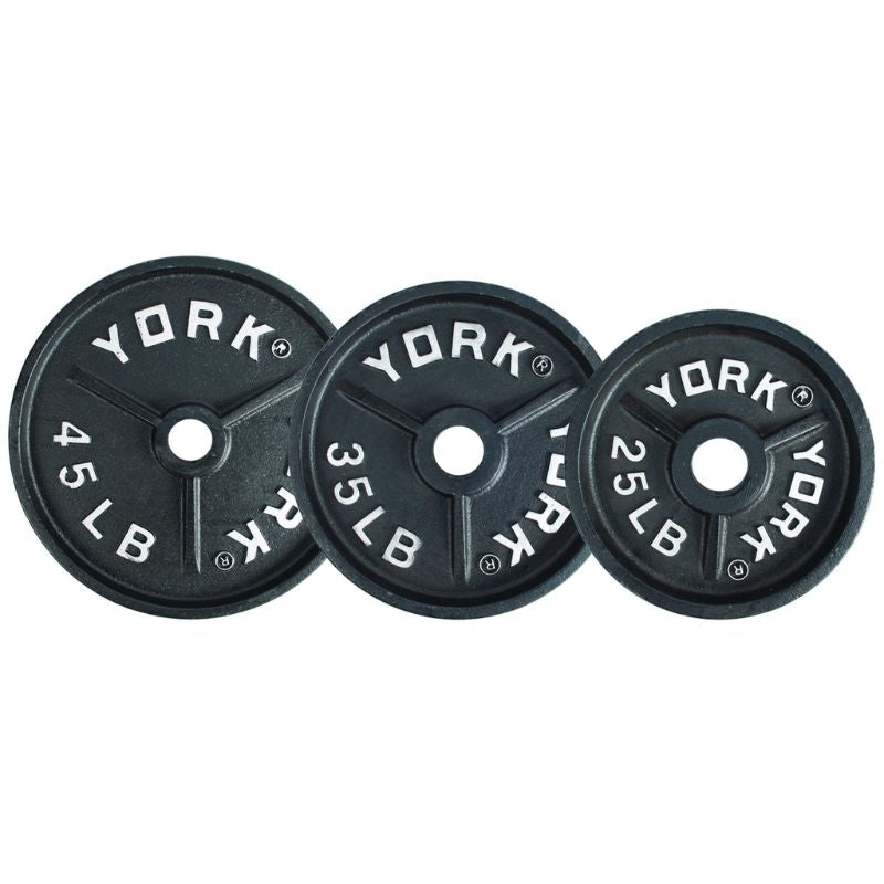 YORK 2″ Deep Dish Olympic Weight Plates Set