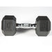 YORK 5-50lb York PVC Hex Dumbbell – Chrome Ergo Handle Set - 37030 25 lb dumbbell