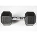 YORK 5-50lb York PVC Hex Dumbbell – Chrome Ergo Handle Set - 37030 30 lb dumbbell