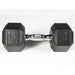 YORK 5-50lb York PVC Hex Dumbbell – Chrome Ergo Handle Set - 37030 35 lb dumbbell
