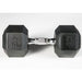 YORK 5-50lb York PVC Hex Dumbbell – Chrome Ergo Handle Set - 37030 45 lb dumbbell