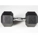YORK 5-50lb York PVC Hex Dumbbell – Chrome Ergo Handle Set - 37030 50 lb dumbbell