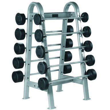 YORK Barbell ETS Fixed Straight And Curl Barbell Rack - 69051 with Fixed Straight Barbells
