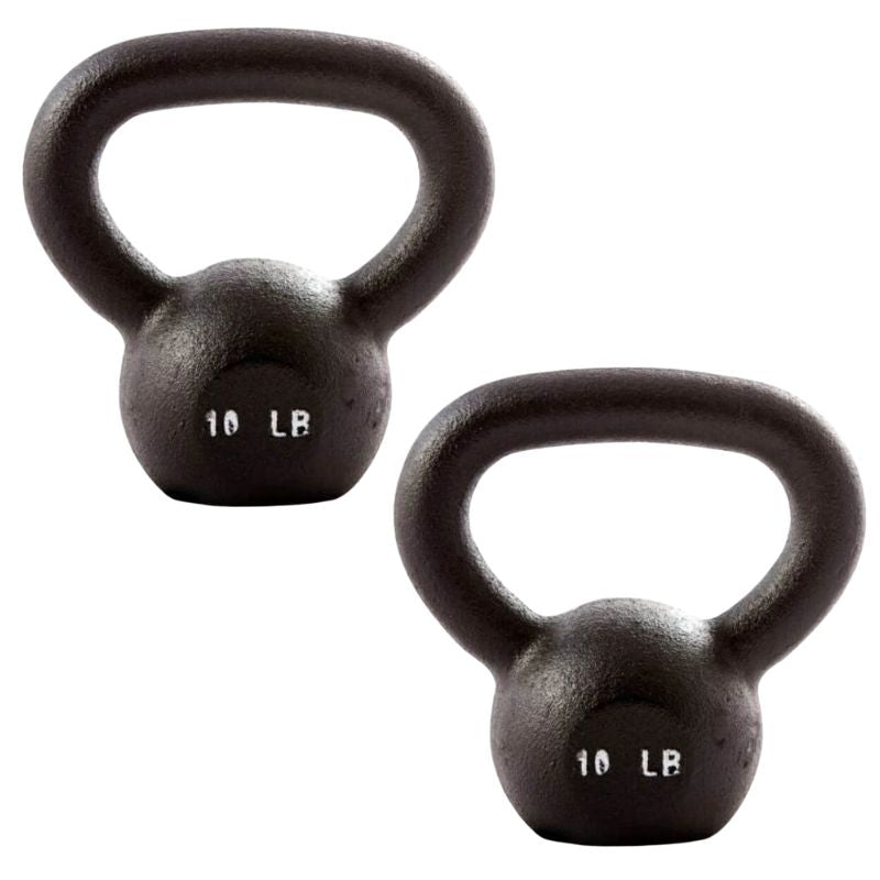 YORK Cast Iron Hercules Kettlebells 10 lb Kettlebell Pair