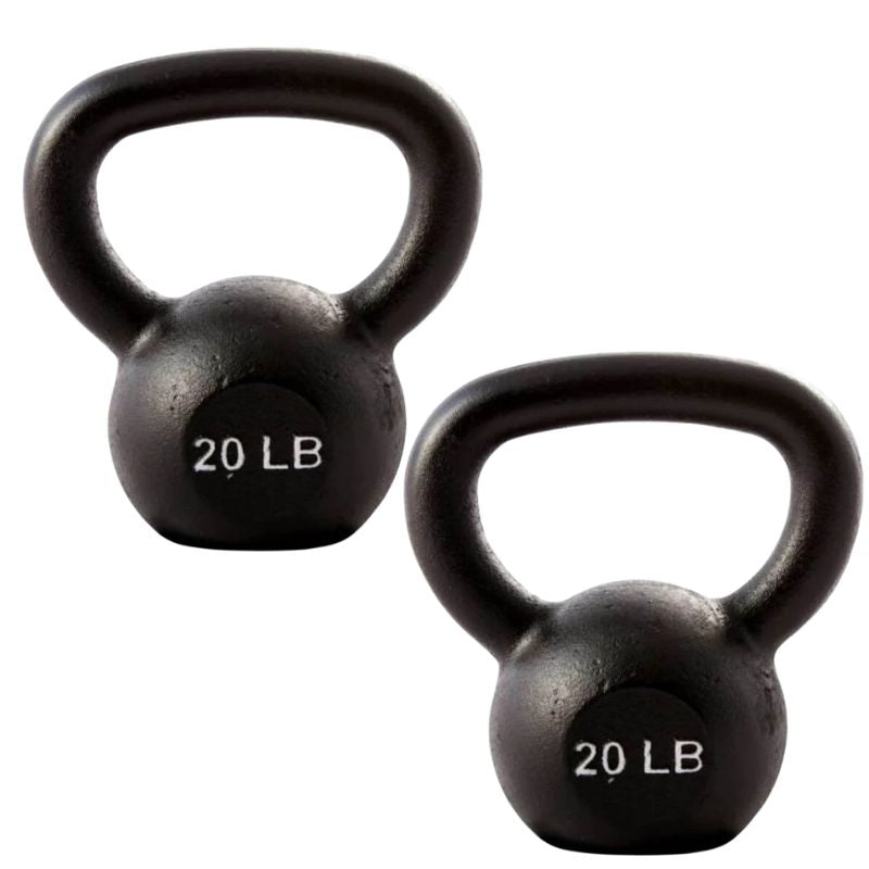 YORK Cast Iron Hercules Kettlebells 20 lb Kettlebell Pair